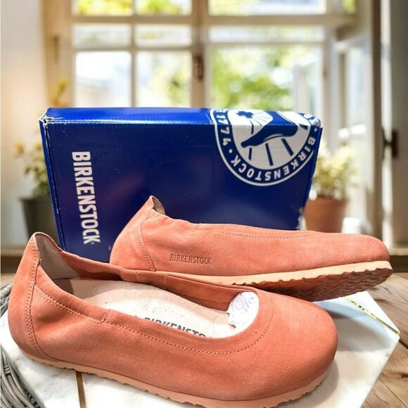 BIRKENSTOCK Celina II Leather Suede Slip-on Ballet Flat Size 37 - Picture 13 of 14